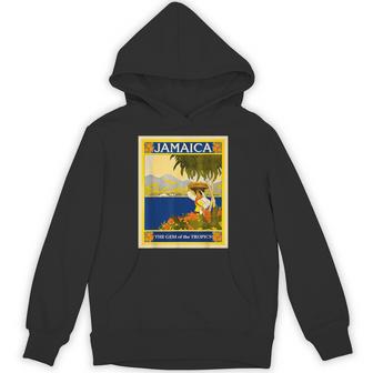 ジャマイカ熱帯地方の宝石レトロなヴィンテージ旅行ポスター パーカー - Kawaiitshirt