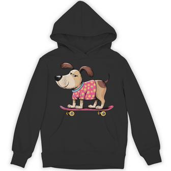 スケートボード犬 – 楽しい漫画のペット パーカー - Kawaiitshirt
