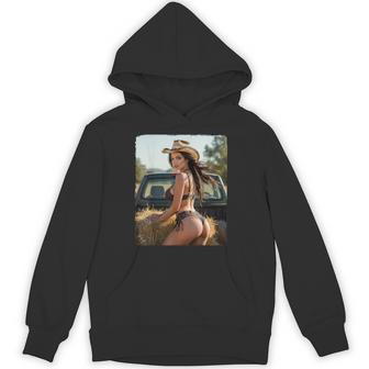 セクシーガールグラフィックtシャツ カウガールピンナップガール 2 パーカー - Kawaiitshirt