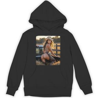 セクシーガールグラフィックtシャツ カウガールピンナップガール 4 パーカー - Kawaiitshirt
