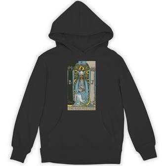 タロットカード The High Priestess ビンテージカード2 長袖tシャツ パーカー - Kawaiitshirt