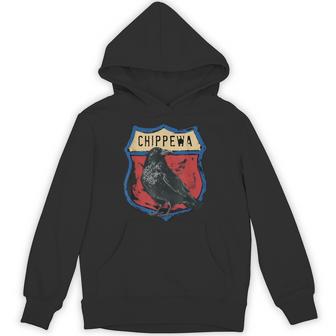 チペワ アメリカインディアン部族 レイヴン インターステート バッジ パーカー - Kawaiitshirt