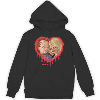 チャッキー＆ティファニーブリーディングハート パーカー - Kawaiitshirt