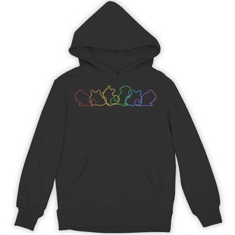 チンチラ Lgbt レインボー ロングテール チンチラ パーカー - Kawaiitshirt