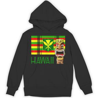 トライバル カナカ マオリ ポリネシア ティキ マスク トーテム パーカー - Kawaiitshirt