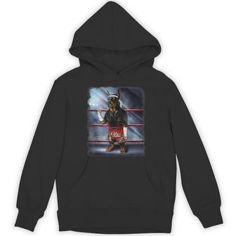 ドーベルマン犬 ムエタイキックボクシングチャンピオン パーカー - Kawaiitshirt