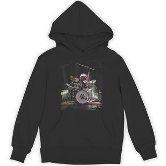 ナマケモノドラマー ドラム おもしろ パーカー - Kawaiitshirt