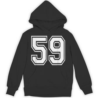 ナンバー59 59歳の誕生日ギフト選手チーム番号入りジャージ パーカー - Kawaiitshirt