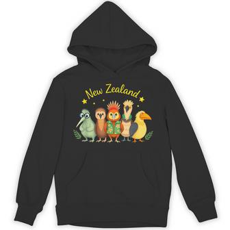 ニュージーランドの鳥 キウイ マオリ アオテアロア タカヘ カカポ ウェカ パーカー - Kawaiitshirt