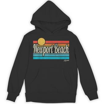 ニューポート ビーチ カリフォルニア レトロ サンセット サーフィン 旅行 ラブ サーフィン パーカー - Kawaiitshirt