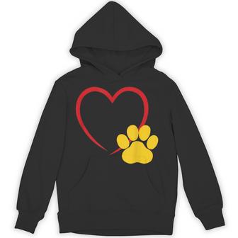 ハートと猫の足跡 – ミニマルな猫愛アート パーカー - Kawaiitshirt
