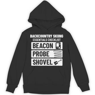 バックカントリースキー エッセンシャルチェックリスト ゲレンデ外スキーヤー用 パーカー - Kawaiitshirt