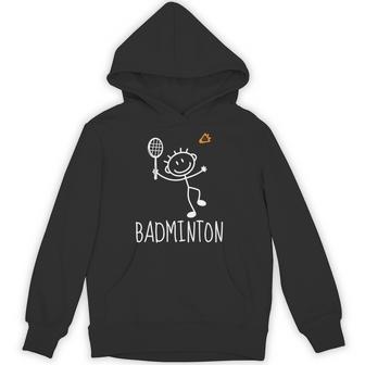 バドミントンプレーヤー バドミントンラケット シャトルコック バーディースポーツ 長袖tシャツ パーカー - Kawaiitshirt