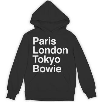 パリ東京ロンドンボウイ ギフトデザイン Bowieouvenir パーカー - Kawaiitshirt