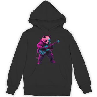 パンダプレイギター パーカー - Kawaiitshirt