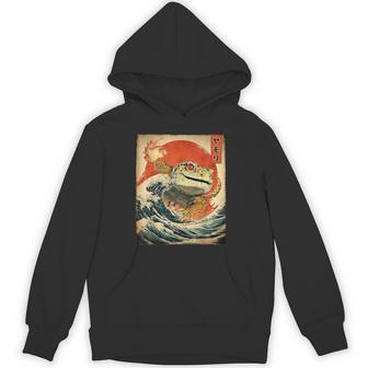 ヒョウ ヤモリ トカゲ 怪獣 怪獣 日本のビンテージポスター パーカー - Kawaiitshirt