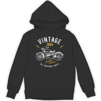 ビンテージ 1964 モーターサイクル バイカー 60歳の誕生日 パーカー - Kawaiitshirt