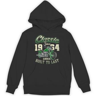 ビンテージ バイク バイカー バイクの誕生日 1964 年生まれ 長袖tシャツ パーカー - Kawaiitshirt