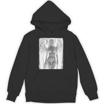 ピンナップガール 男性用 ブロンドエンジェル ピンナップガール B&W パーカー - Kawaiitshirt