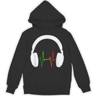 ファニー ラスタ ギフト メンズ レディース クール ラスタカラー ヘッドホン パーカー - Kawaiitshirt