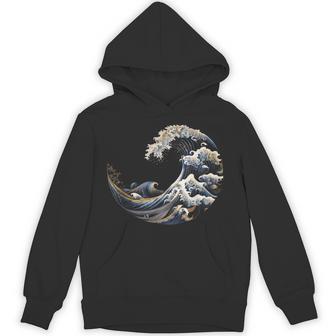 フィボナッチ数列カナガワウェーブ パーカー - Kawaiitshirt