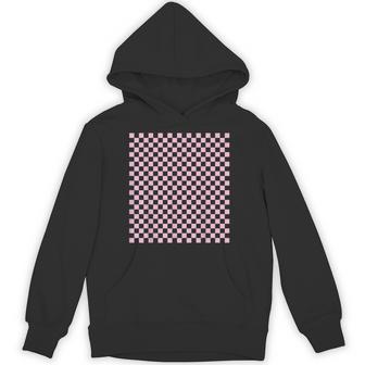 ペールピンク、市松模様、市松 パーカー - Kawaiitshirt