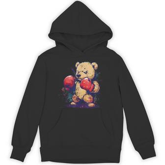 ボクサー 熊 ボクシング グローブ キックボクシング 面白い ボクシング パーカー - Kawaiitshirt