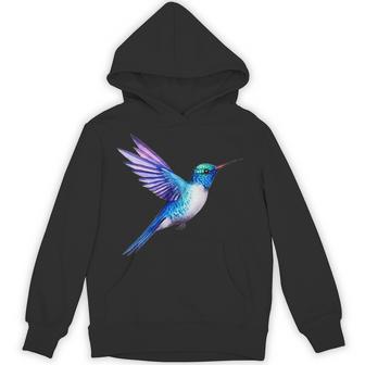 ポケットにハチドリ 水彩ハチドリのデザイン。 パーカー - Kawaiitshirt