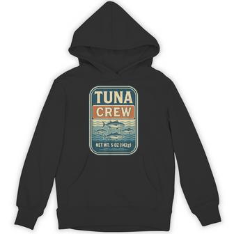 マグロクルーレトロフィッシングシーフードユーモアデザイン パーカー - Kawaiitshirt