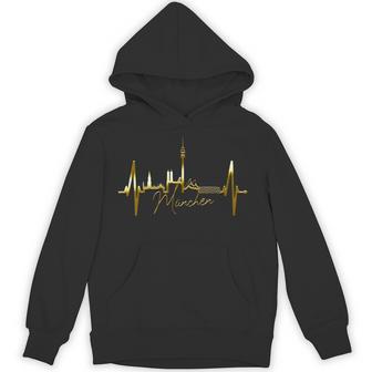 ミュンヘン・スカイライン ハートビート I Love Munich München パーカー - Kawaiitshirt