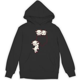 ヤギ好きの方へ かわいいかわいい赤ちゃんヤギのポケット付き パーカー - Kawaiitshirt