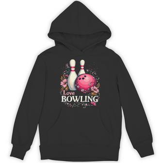 ラブボウリングピンクボール パーカー - Kawaiitshirt