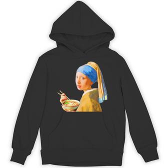 ラーメン 面白いtシャツ おもしろ ネタ フェルメール メンズ 面白い 服 おもしろグッズ グルメ 食べ物 パーカー - Kawaiitshirt