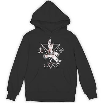ルシファーの悪魔の紋章 五芒星とリヴァアタン十字架 長袖tシャツ パーカー - Kawaiitshirt
