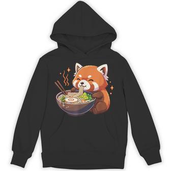レッサーパンダ ラーメン かわいいレッサーパンダ パーカー - Kawaiitshirt