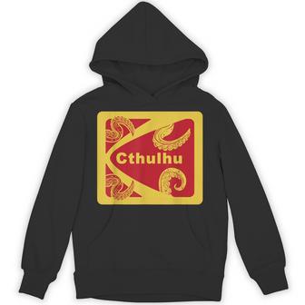 レトロ 1980年代のデザインスタイル クトゥルフと触手グラフィック パーカー - Kawaiitshirt