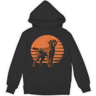 レトロ デザイン カーリー コーテッド レトリバー犬 パーカー - Kawaiitshirt