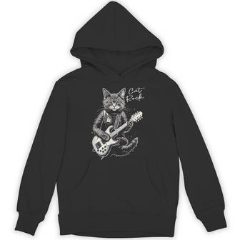 ロック・キャット I ギターを弾く猫 パーカー - Kawaiitshirt