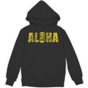 ヴィンテージ アロハ ティキ ファニー ハワイアン ルアウ バケーション ユーモアギフト パーカー - Kawaiitshirt