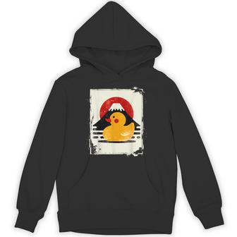 ヴィンテージ ゴム アヒル 富士山 日本のアヒル パーカー - Kawaiitshirt