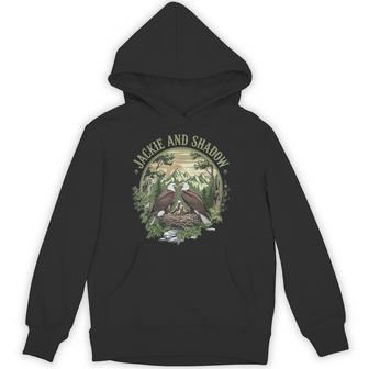 ヴィンテージ ジャッキーとシャドウ 白頭ワシファミリー 自然愛好家 パーカー - Kawaiitshirt