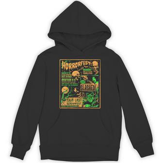 ヴィンテージ・ハロウィーン・クラシック・ホラー映画ポスター ホラーフェスト パーカー - Kawaiitshirt