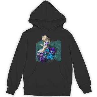 不思議の国のアリス グランジ パープルティール スチームパンク パーカー - Kawaiitshirt
