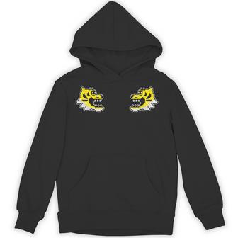 向かい合う 虎（タイガー）と虎（タイガー） 和風 アニマル ドット絵 パーカー - Kawaiitshirt