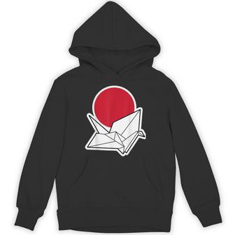 大きな折り鶴と夕日 パーカー - Kawaiitshirt