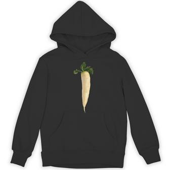 大根 ビーガン ベジタリアン 野菜 ラブ 大根 パーカー - Kawaiitshirt