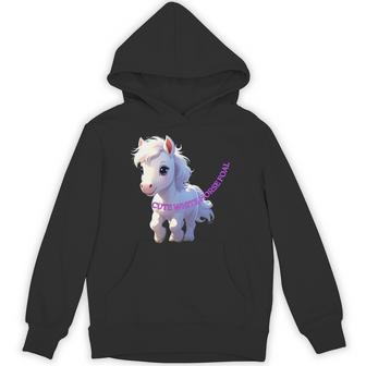 子馬 かわいい 馬 干支 白馬 イラスト パーカー - Kawaiitshirt
