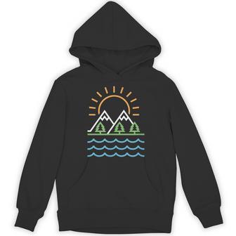 山と海 パーカー - Kawaiitshirt