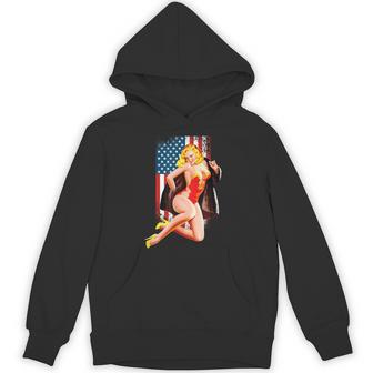 愛国的なヴィンテージセクシーピンナップガール パーカー - Kawaiitshirt