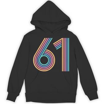 数字 61 61周年記念 男女 61歳の誕生日 パーカー - Kawaiitshirt